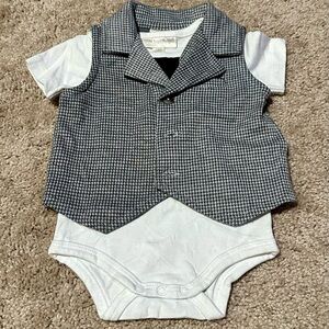 3 month boys dress onesie and jacket